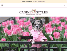 Tablet Screenshot of caninestyles.com